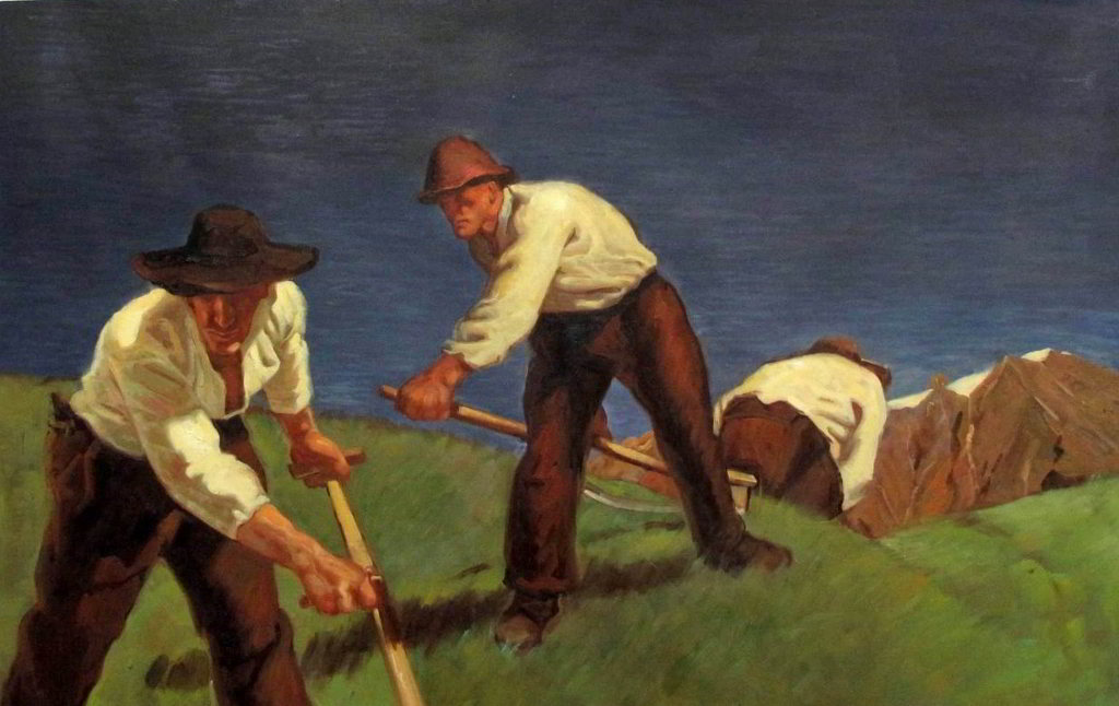 Albin Egger-Lienz - Bergmaeher 1907
