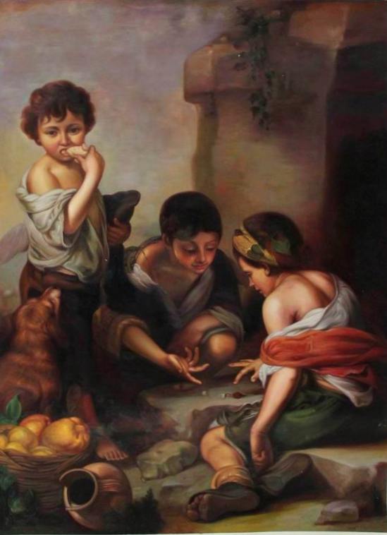 Bartolomé Esteban Murillo - Buben beim Würfelspiel