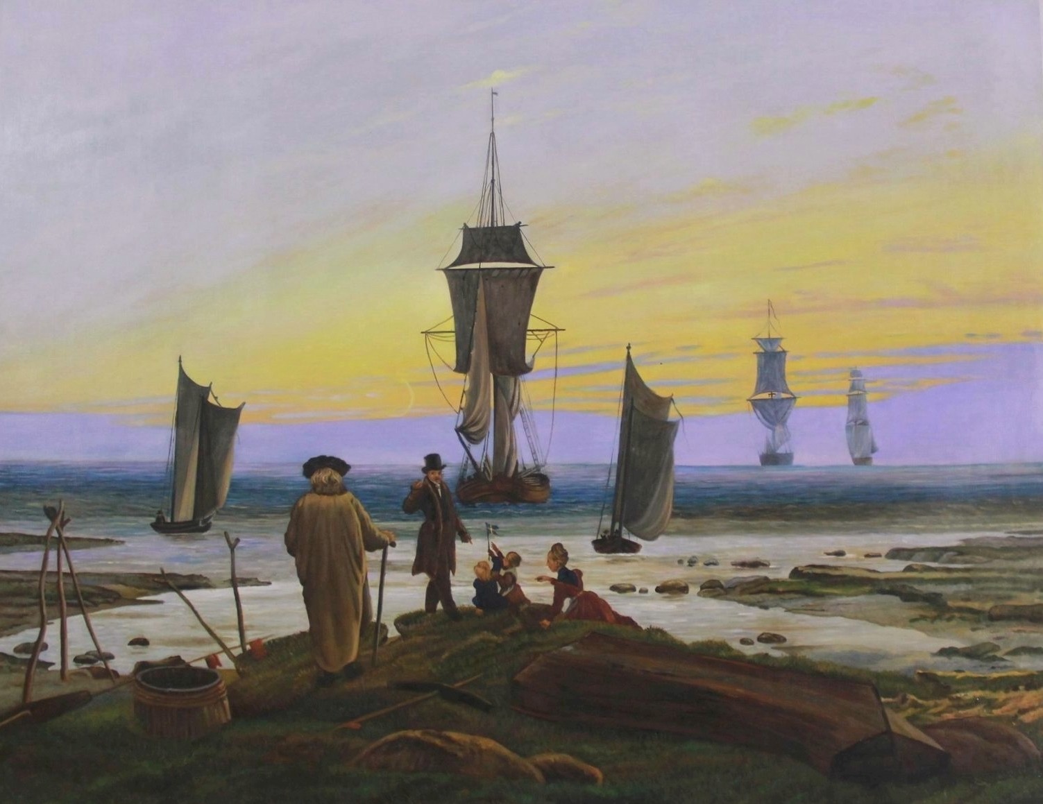 Caspar David Friedrich - Die Lebensstufen - Reproduktion