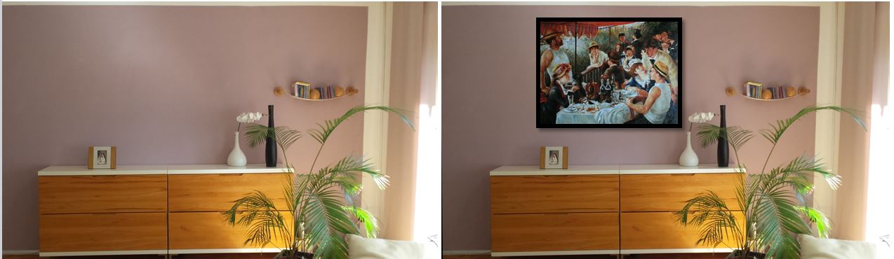 Home Staging mit Das Frühstück der Ruderer von Renoir