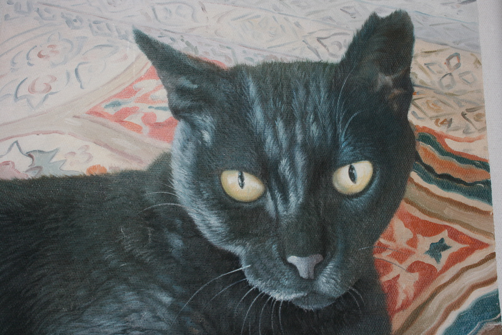 oelgemaelde tierportrait reproduktion katze portraitmalerei