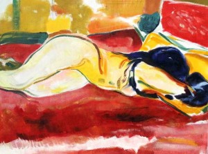 Liegender weiblicher Akt - Edvard Munch