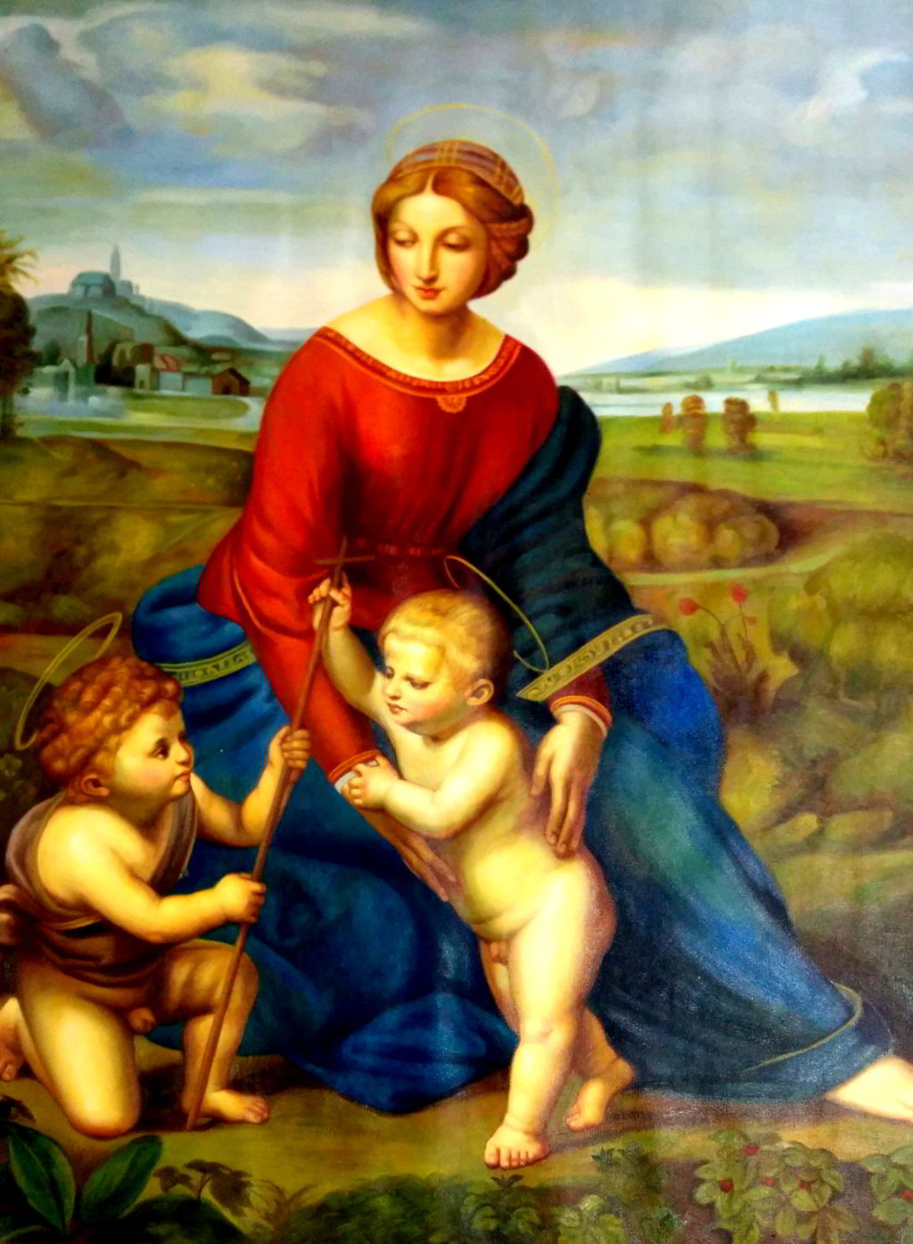 Madonna im Grünen - Raffael - oelgemaelde von 1506