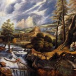 Gewitterlandschaft mit Philemon und Baucis von Peter Paul Rubens als Reproduktion