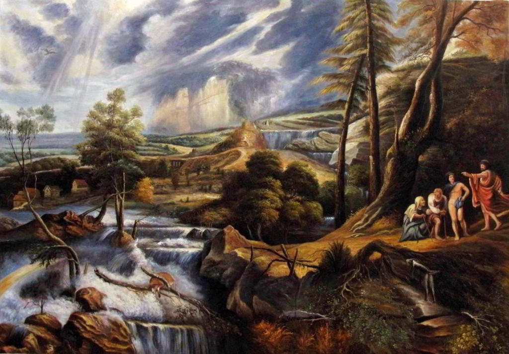 Peter Paul Rubens - Gewitterlandschaft mit Philemon und Baucis