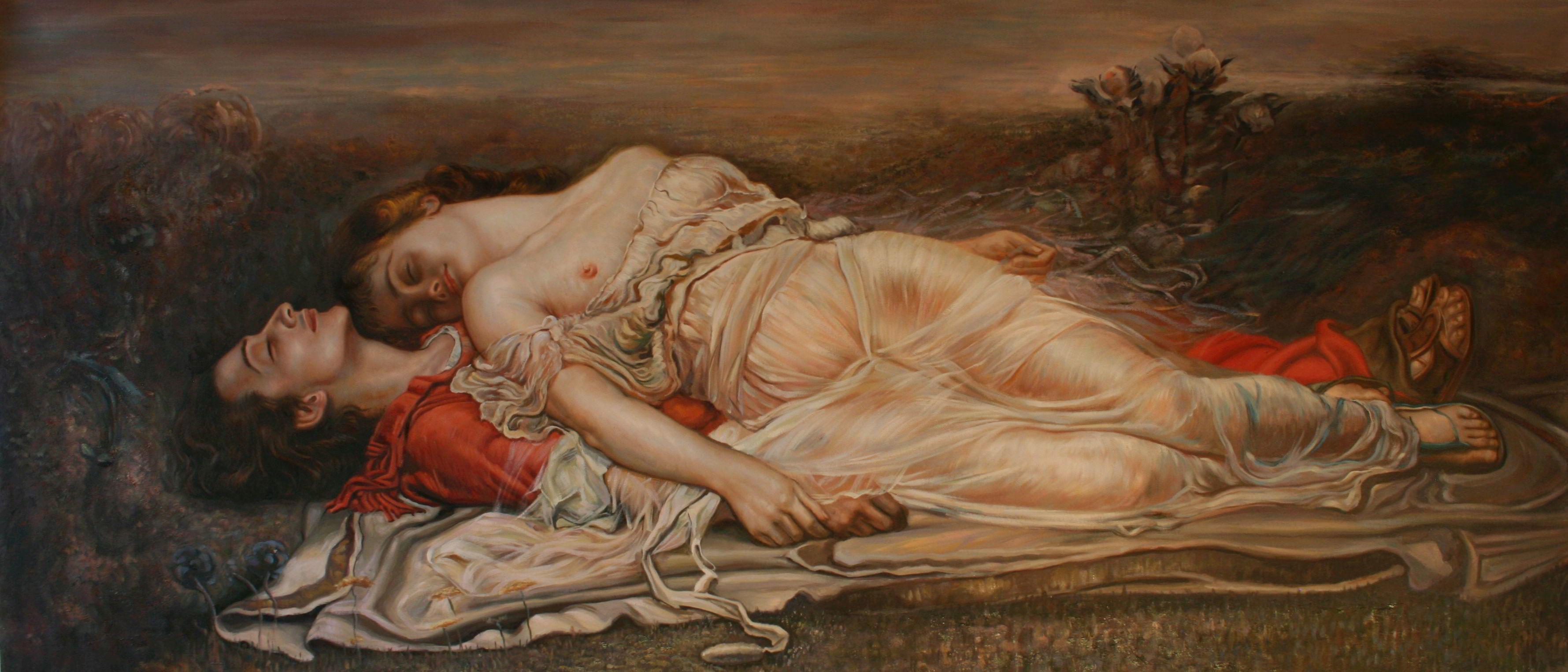 Tristán e Isolda (La muerte) von Rogelio de Egusquiza y Barrena