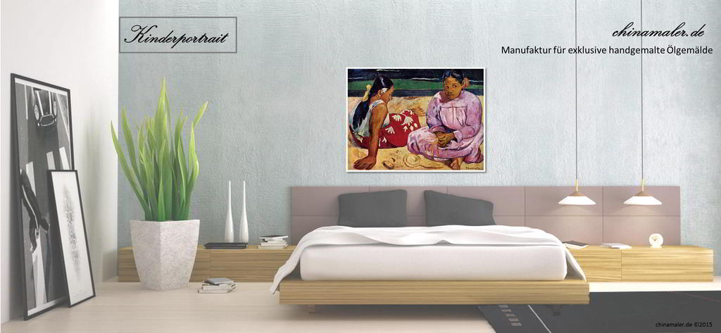 Frauen am Strand - Gauguin - Reproduktion