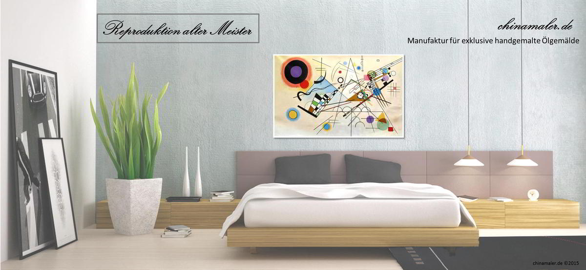 Oelgemaelde von Kandinsky - Reproduktion von Chinamaler